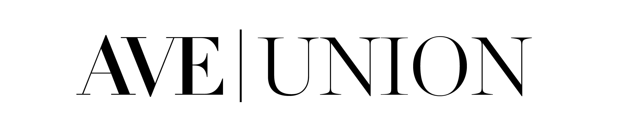 The image shows the words "AVE UNION" in large, bold letters.